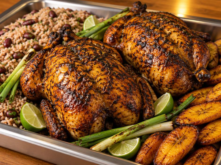 Whole Jerk Chicken Tray